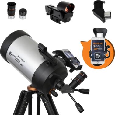 Celestron StarSense Explorer DX 5" App-Enabled Schmidt-Cassegrain Telescope | Premium Schmidt-Cassegrain Optics, Compact Design, StarSense Smartphone Guidance, High Contrast Views, Backyard Astronomy