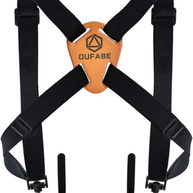 Binocular Harness Strap, X-shaped Adjustable and Deluxe Bino Chest Straps for Hunting, Fits for Carrying Binocular, Cameras, Rangefinders and More